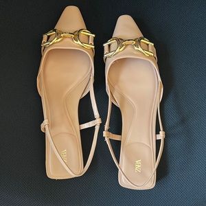 Zara sling back shoe